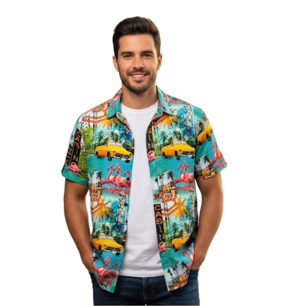 Eighth Avenue Men’s Tropical Hawaiian Shirt